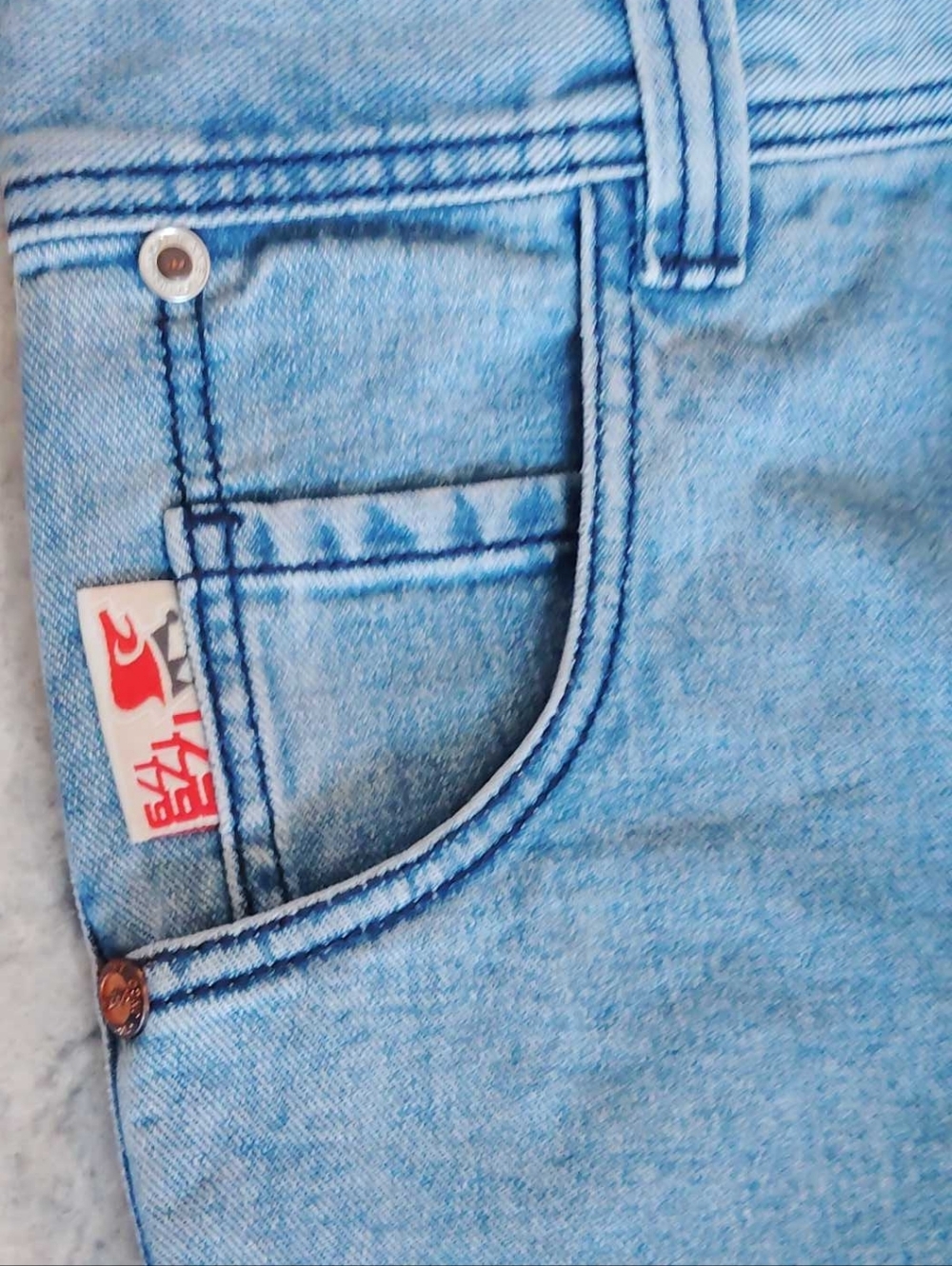 NWT JNCO Light Wash Wide Leg Jeans 28x30 - Picture 6 of 11